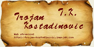 Trojan Kostadinović vizit kartica